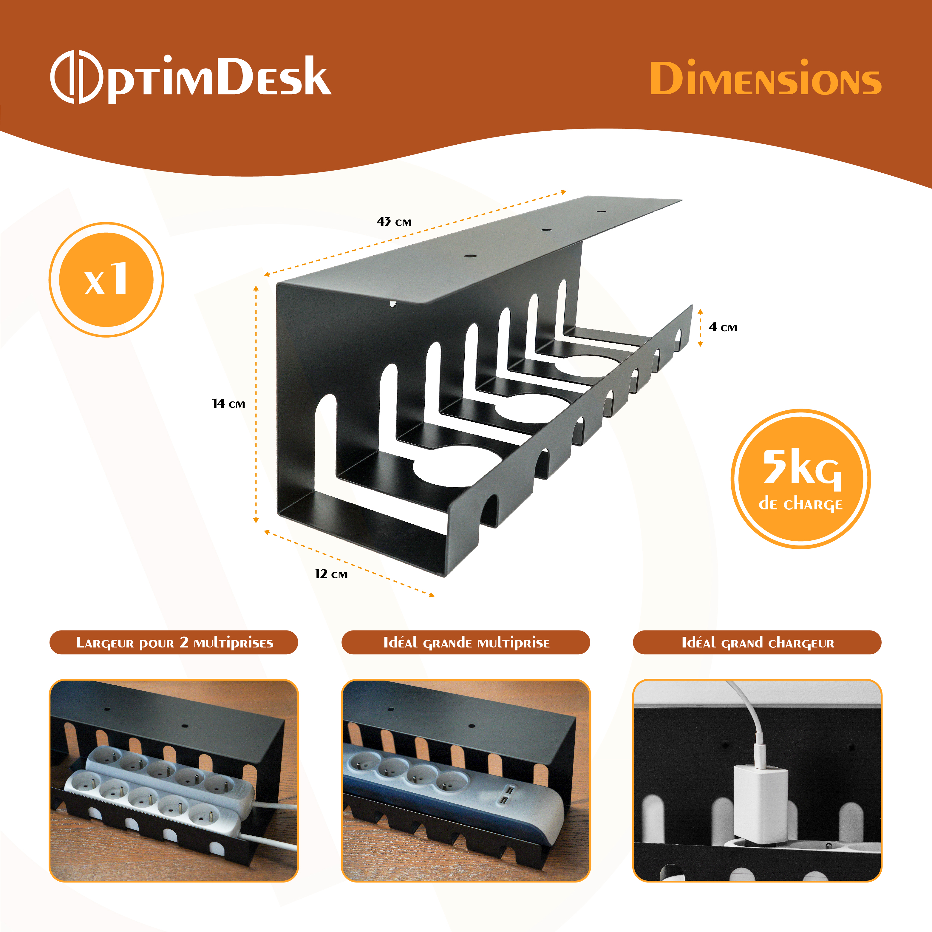 Dimensions et spécifications OptimDesk